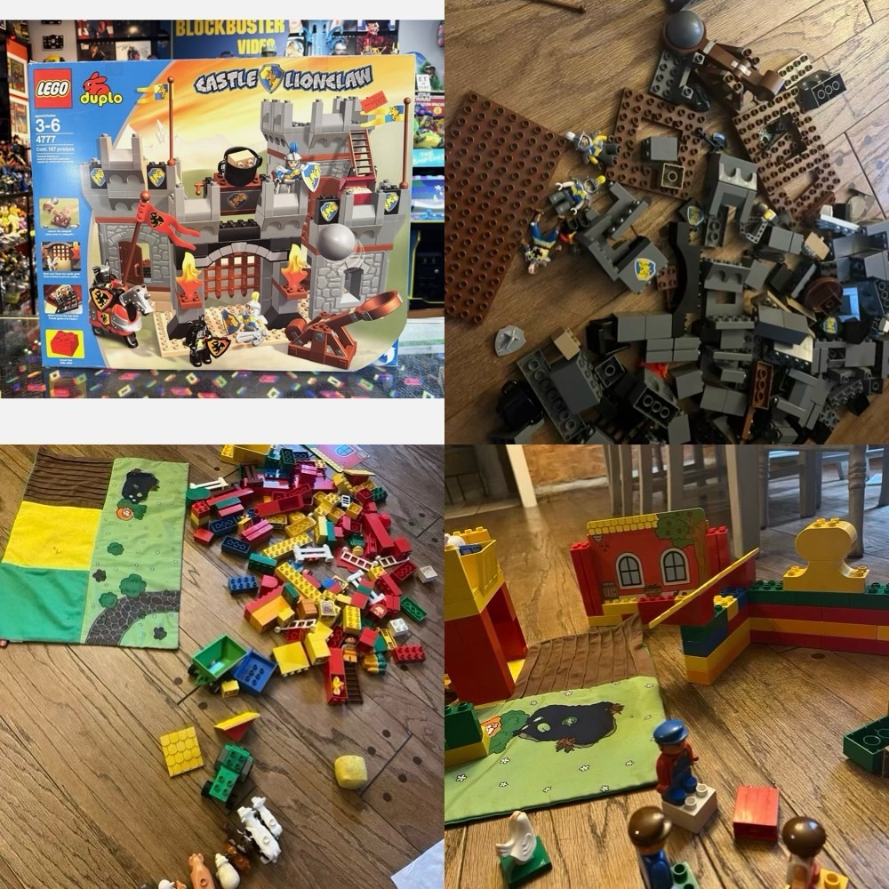 Huge Collection of Kids Lego Duplo- Knight’s Castle, Farm & Zoo Sets